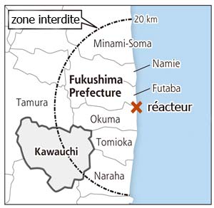 Zone interdite autour de la centrale de Fukushima