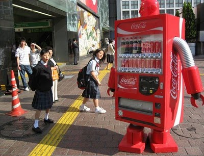 Jidohanbaiki Coca Cola, robot.