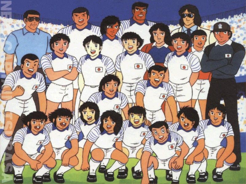 L'équipe national du Japon, Olive & Tom, captain Tsubasa.