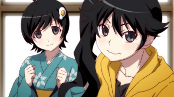 Karen et Tsukihi, nisemonogatari.
