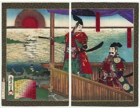 Hideyoshi & Tokugawa Ieyasu. Estampes.