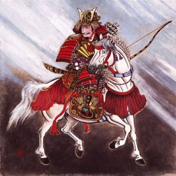 Oda Nobunaga sur son cheval. 