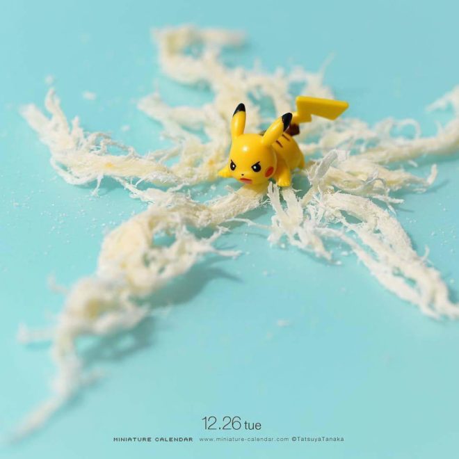 Calendrier miniature Tatsuya Tanaka Pikachu Energie