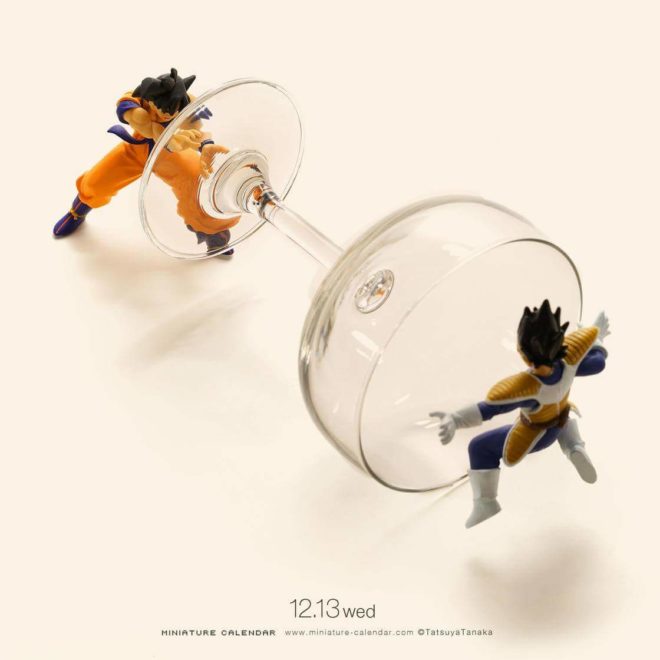 Calendrier miniature Tatsuya Tanaka san goku versus Vegeta