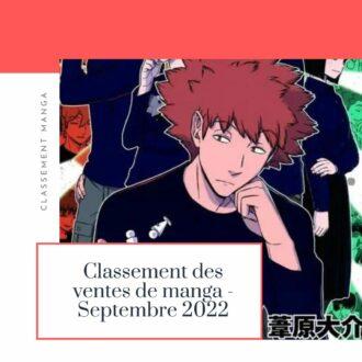 Lire la suite à propos de l’article Classement vente Manga septembre 2022 au Japon