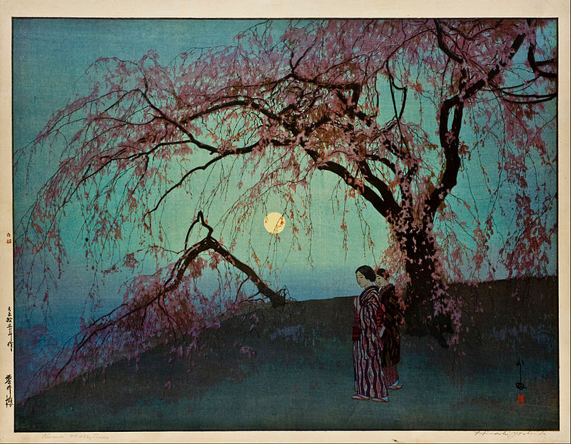 "Kumoi Zakura" - 1920, Hiroshi Yoshida.