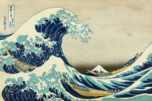 La grande vague de Kanagawa, Katsushika Hokusai